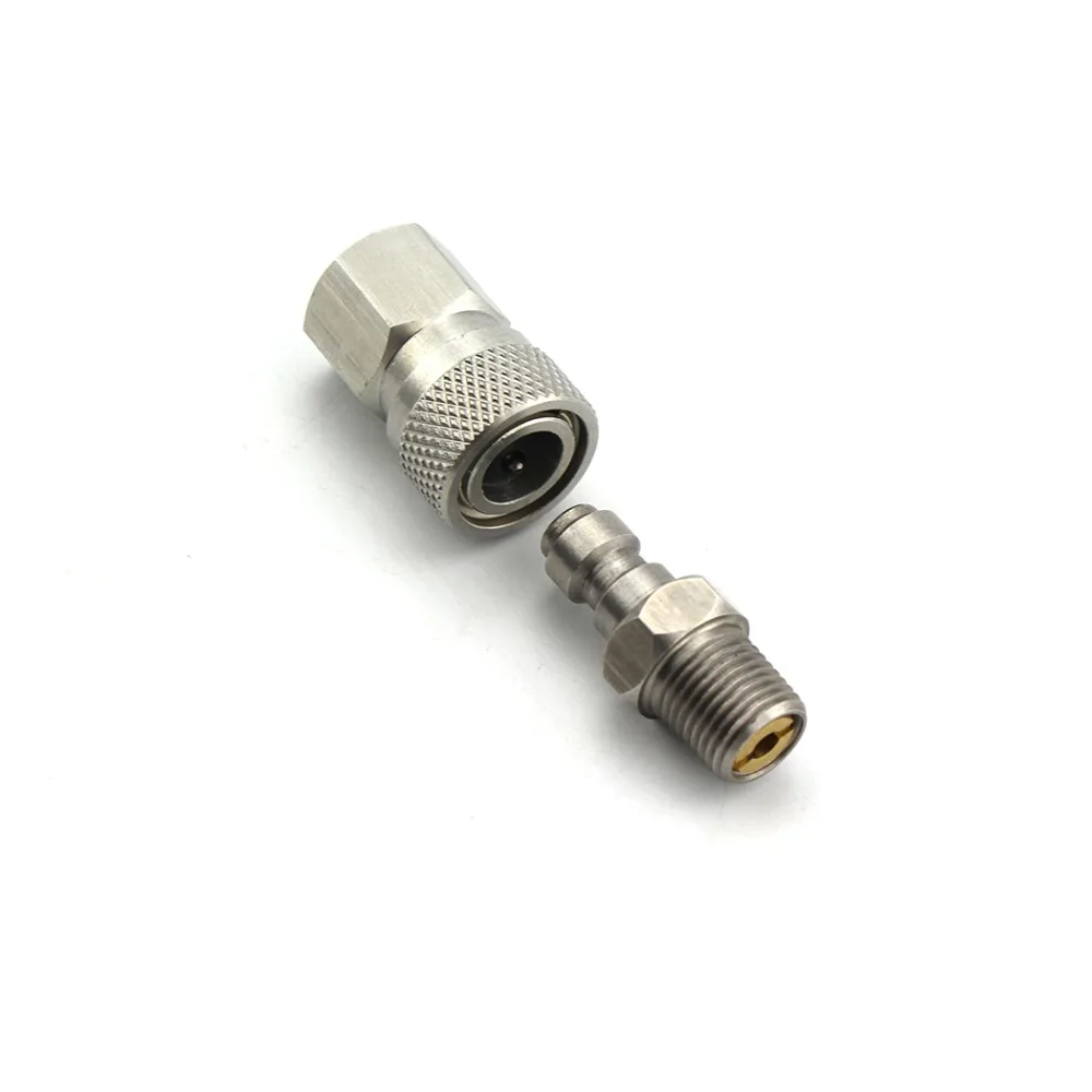 Пейнтбол PCP Airforce Нержавеющая сталь 1/8NPT штекер Женский Quick Disconnect муфта разъем