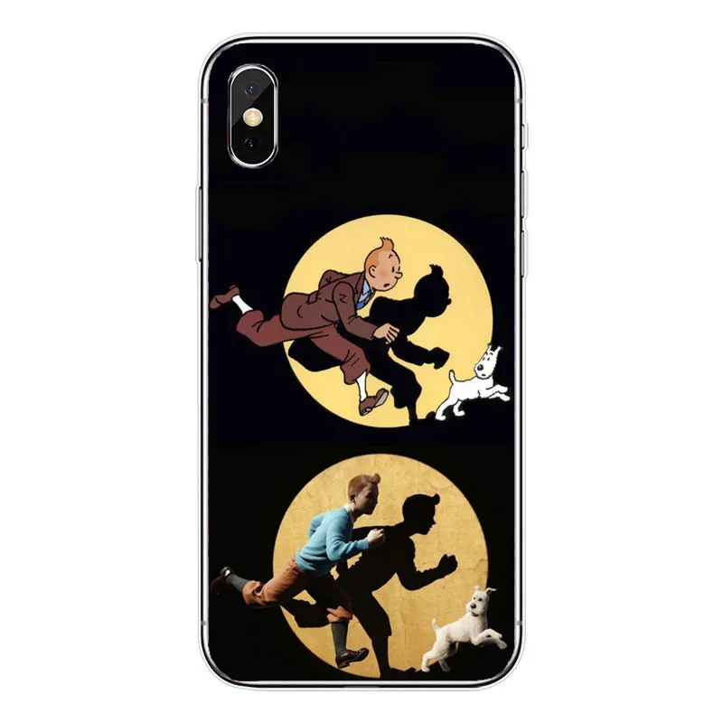 The Adventures of Tintin Soft Silicone TPU Cover Case For iPhone 11 11Pro XR 10 8 7 Plus 6 6S Plus 5 XS Max 5 5C 4 4S Case - Color: TPU