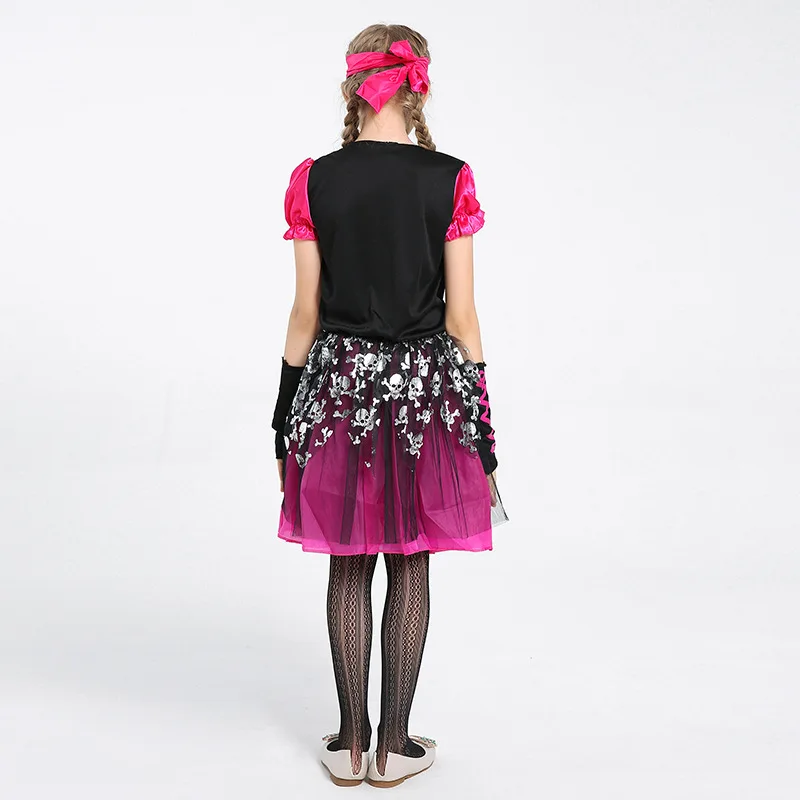 Новые рождественские костюмы пиратов на Хэллоуин платье для девочек