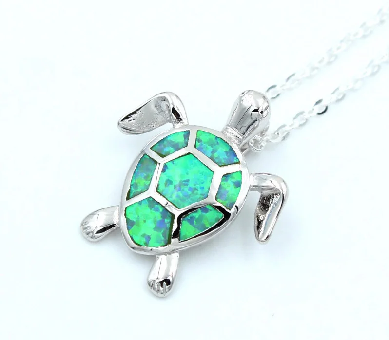 Новое поступление лета 2017 подвеска в виде черепахи из искусственного опала