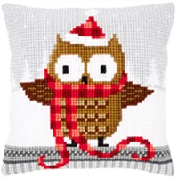 Животные 02 DIY Рукоделие Набор Акриловая Пряжа вышивка подушка Гобелен Холст Подушка передняя вышивка крестиком наволочка - Цвет: Светло-серый