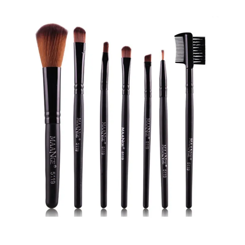 7Pcs/set Professional Goat Hair Makeup Brush Set Tools Cosmetic Make Up | Красота и здоровье