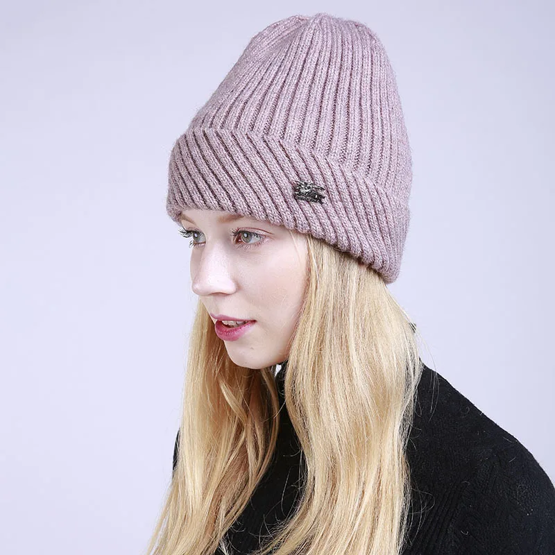 Женских Skullies шапочки Шапки зима теплая Шапки модные меховые шапки Рик и Морти известный бренд Элитный бренд кашемировый плед Лыжная маска