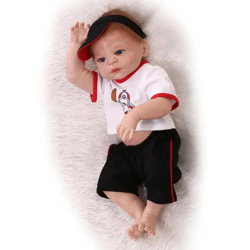 55 см силиконовая кукла для новорожденных 22 &quotРеалистичная Bebe мальчиков игрушки