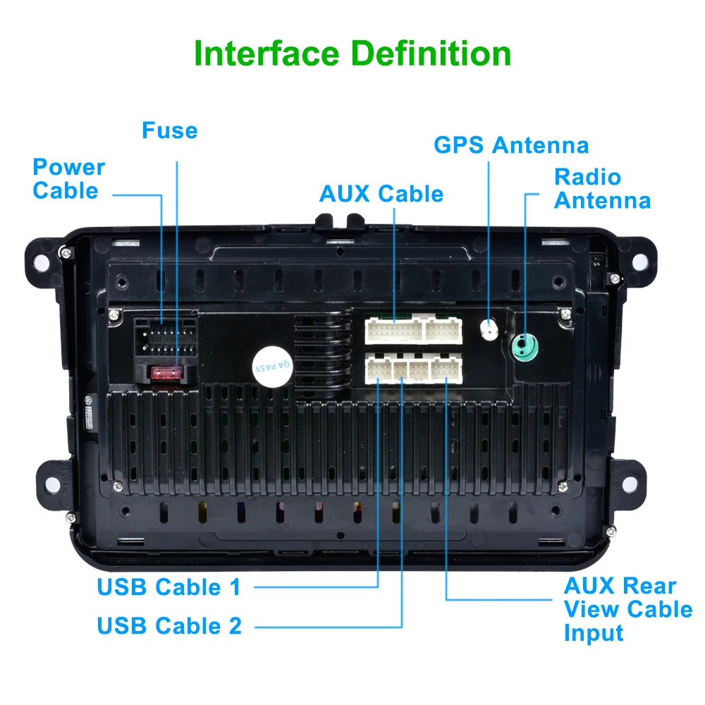 Автомагнитола AMPrime мультимедийный плеер на Android с 8 &quotсенсорным экраном Wi Fi GPS mp5