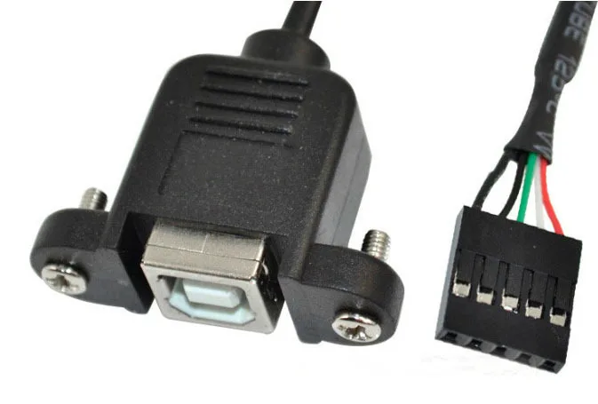 

Free DHL 100pcs/lot PC HOST Case Mainboard Internal 5Pin USB Female to B Female Data Dupont Cable Cord Panel Mount For Printer