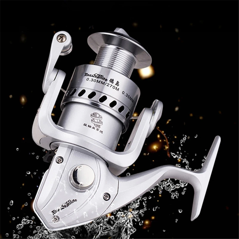 

New EF1000-4000 5.5:1 All Metal Spinning Fishing Reel Fly Wheel For Fresh/Salt Water Sea Fishing Spinning Reel Carp Fishing