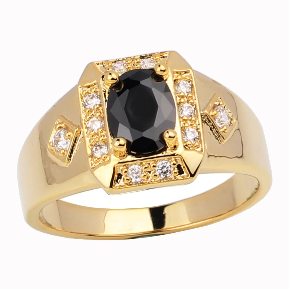 Модные ювелирные изделия кольцо золотого цвета для мужчин и женщин унисекс