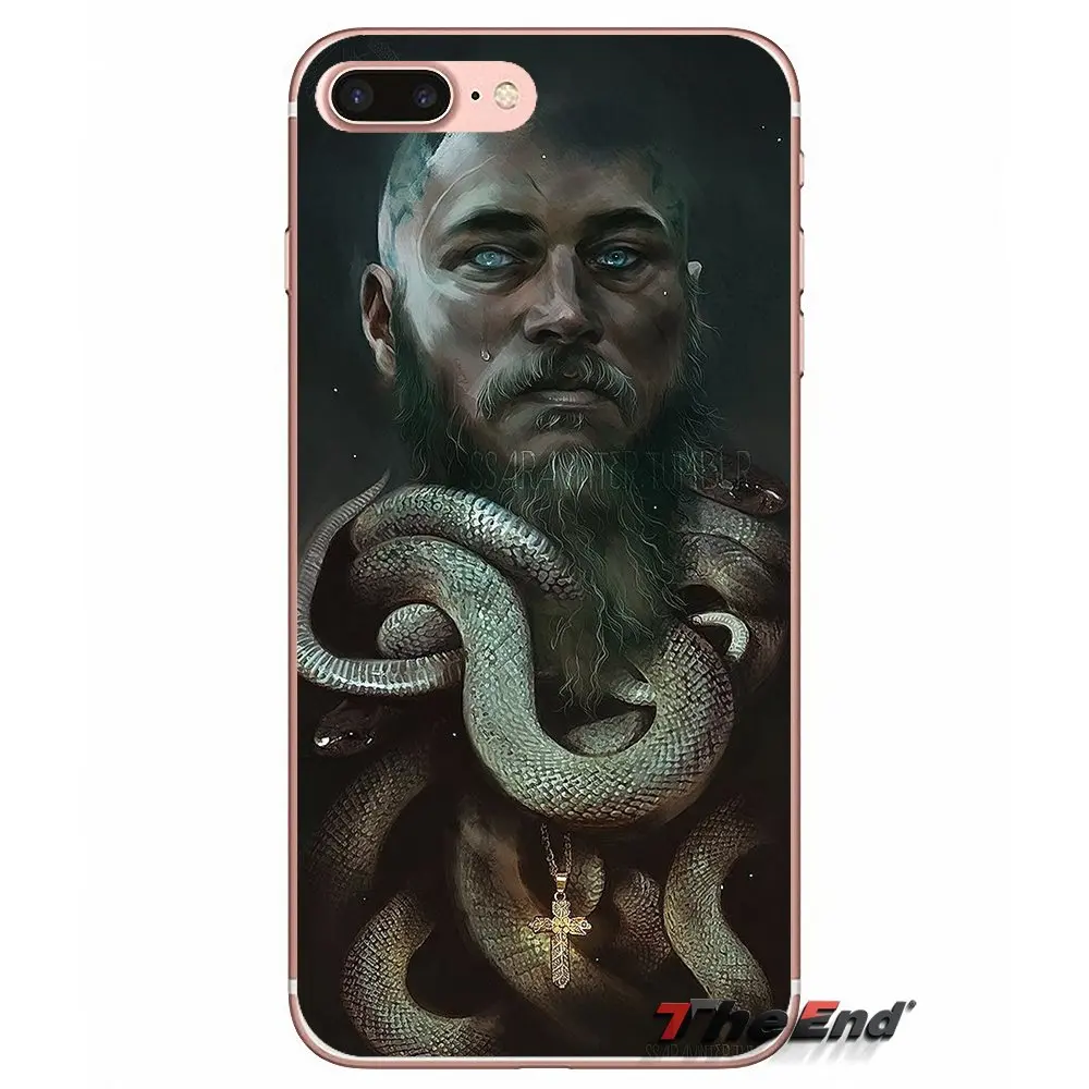 Аксессуары Чехлы Ragnar Lothbrok Vikings для iPhone X 4 4S 5 5S 5C SE 6 6S 7 8 Plus Samsung Galaxy J1 J3 J5 J7 A3 A5 2016