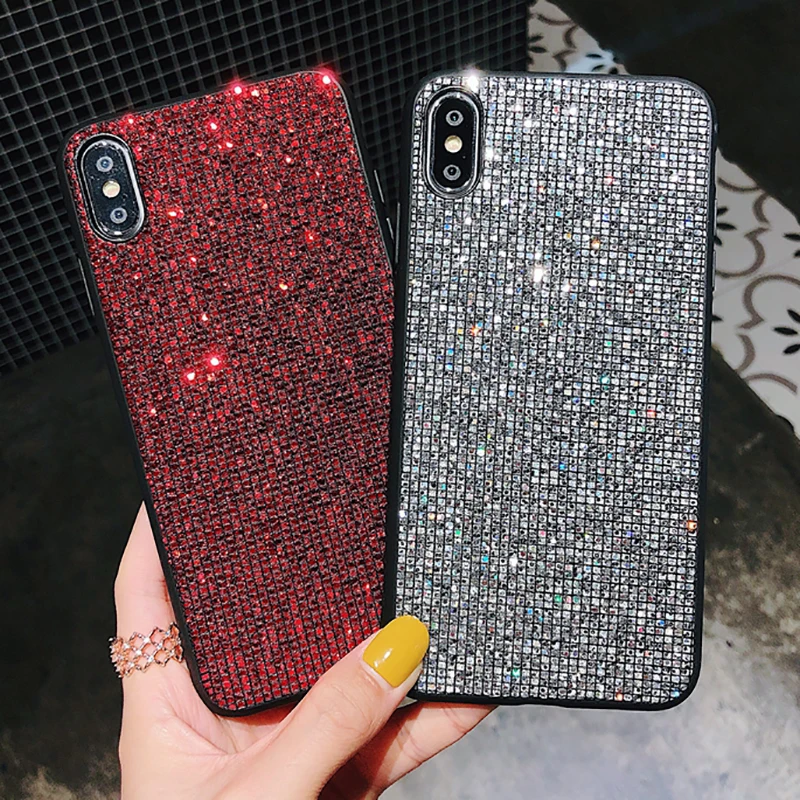 Роскошный блестящий чехол для телефона iPhone 6 6s Plus 7 8 X XS 10 Max XR Fundas| |