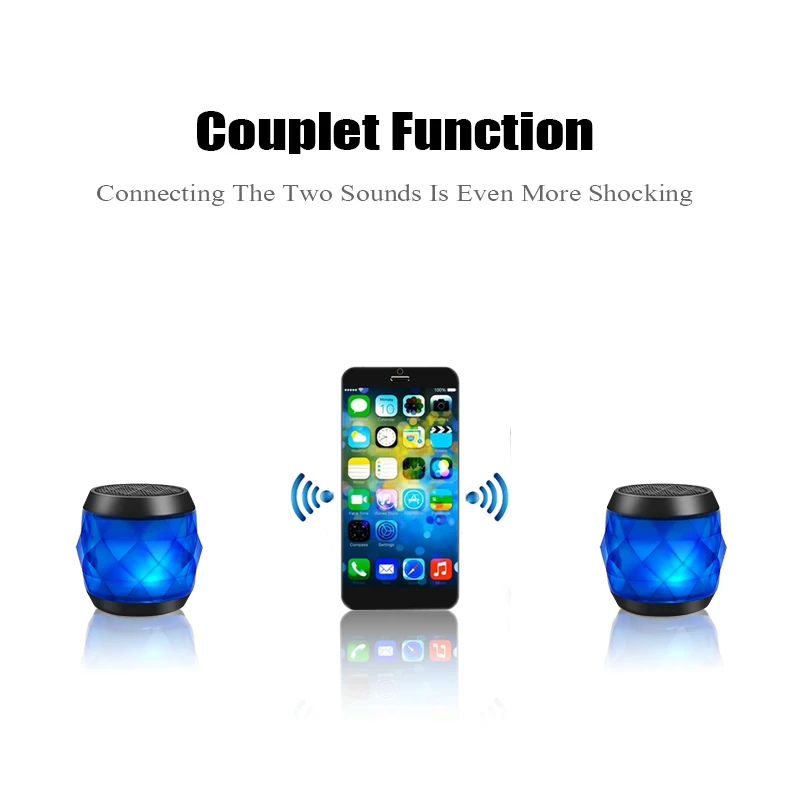 M& J водонепроницаемый беспроводной портативный Bluetooth динамик мини светодиодный аудио стерео звук динамик для iPhone Xiaomi samsung колонка