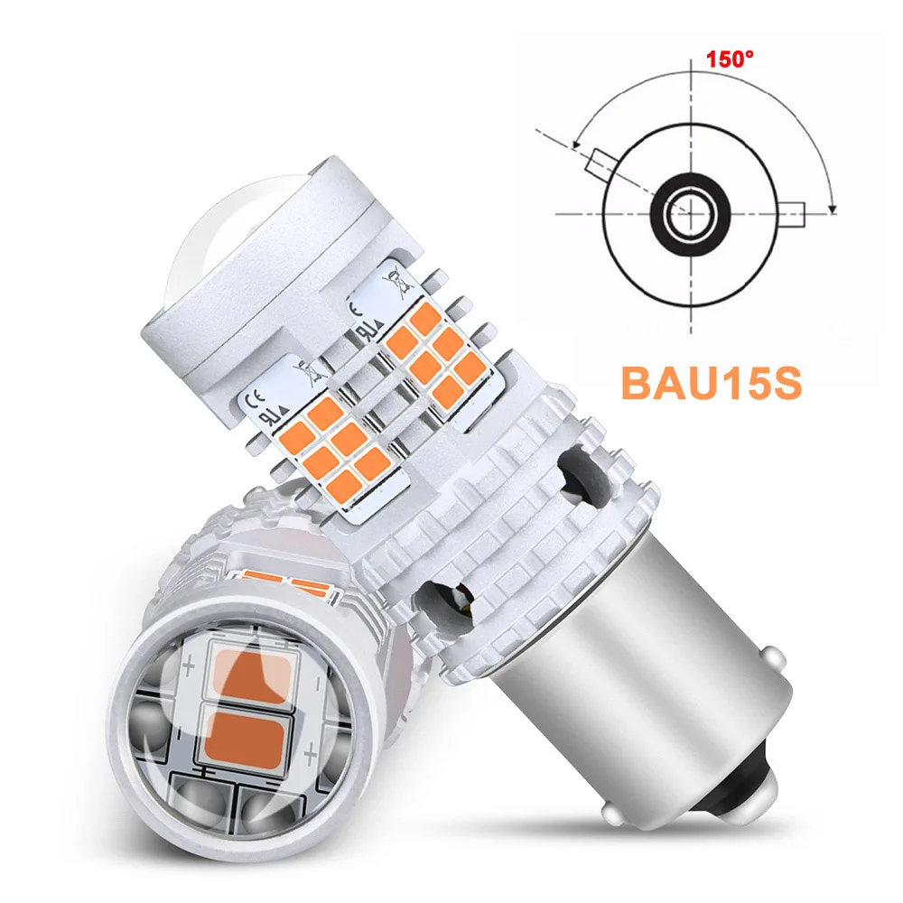 bau15s py21w OXILAM P21W светодиодный Canbus Error Free Поворотная сигнальная лампа 1156 BA15S BAU15S 7440 светодиодный лампы нет Hyper Flash огни автомобиля 2200 к Янтарный 12V - Испускаемый цвет: bau15s py21w