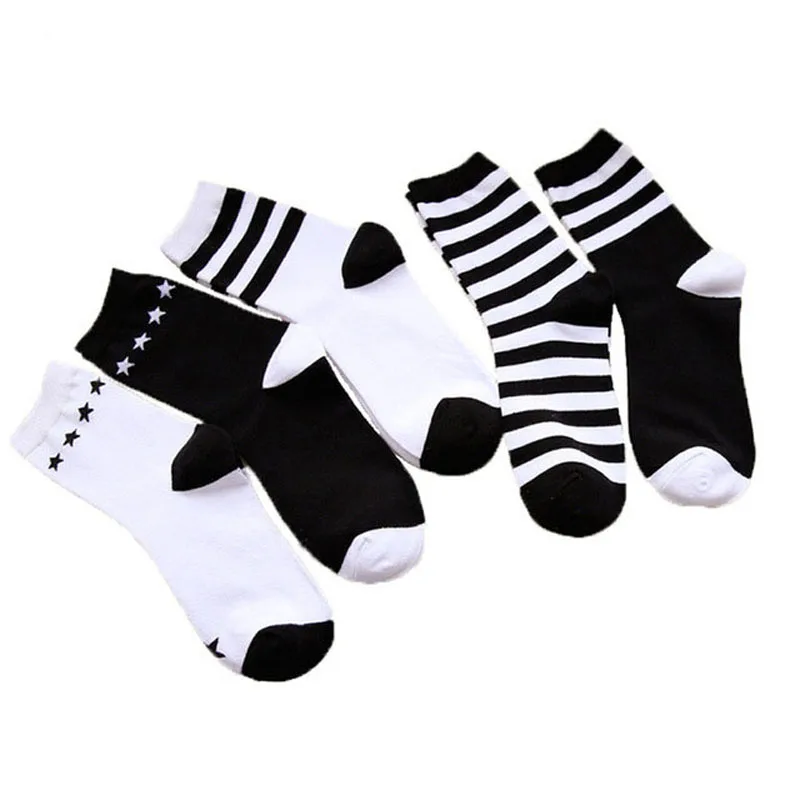 

Носки женские, хлопковые, полосатые, теплые, 1 пара = 2 шт./лот