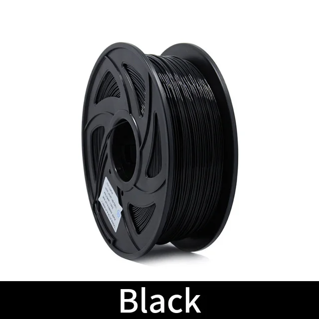 Black PLA 1,75 мм нити 1 кг печати красочные материалы для 3D-принтеры экструдер ручка Радуга Пластик аксессуары черный, белый цвет цвета красный, серый - Цвет: Black