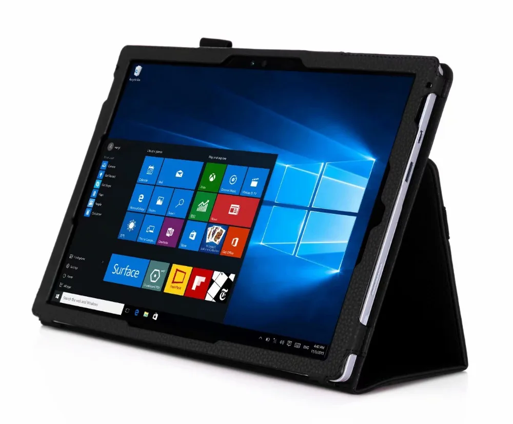 Rotating leather Case with Wallet Pocket Hand Strap Auto Sleep/Wake Function for Microsoft Surface Pro 6 5 4 3 | Компьютеры и офис