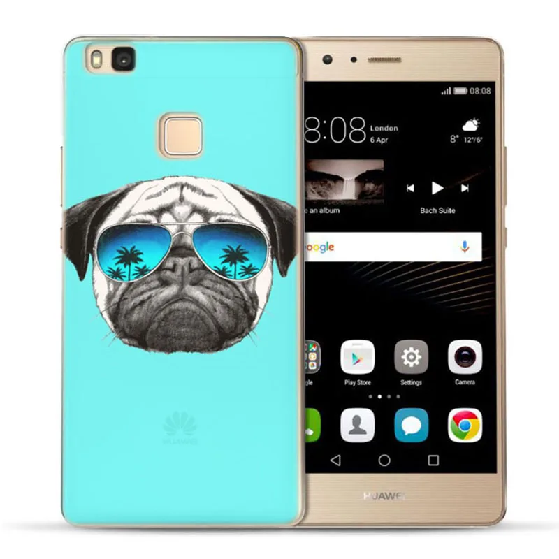 MLCRIYG мягкий чехол для телефона Huawei P9 Lite/P8 Lite/P10 Lite красочный из ТПУ с милой собачкой