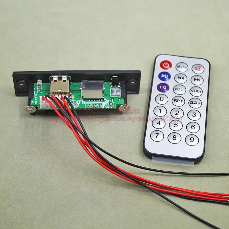 MP3 WAV аудио декодер 1 компл./лот 3 Вт + плеер усилитель мощности Модуль платы PCB USB TF