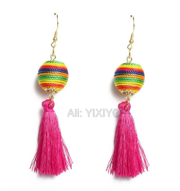 Fashion Girl's Gift Vintage Bohemian Fringe Dangle Earrings Women's Jewelry Long Tassel Ancient Sexy Lady's Cool | Украшения и