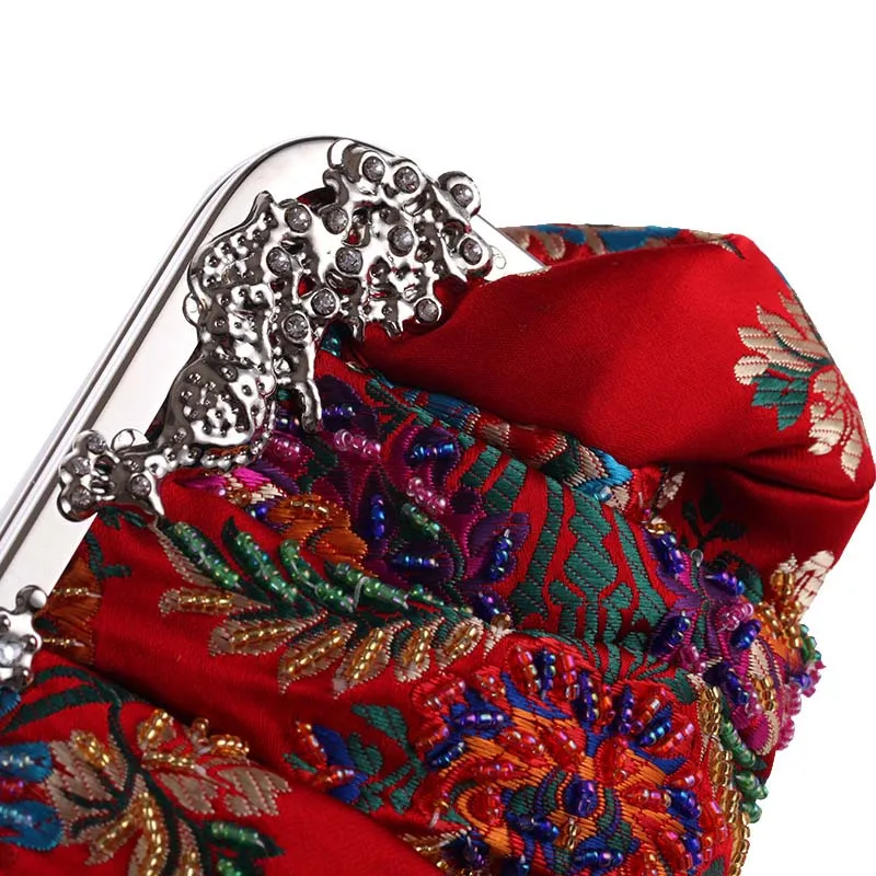 Модное платье с цветочным узором в стиле ретро Стиль свадьбу Сумочка для девочек