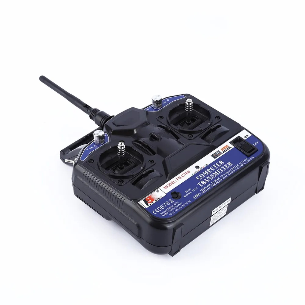 Радиоприемник FlySky FS CT6B 2 4G 6CH с передатчиком приемником|6ch rc|rc 6chfs ct6b |