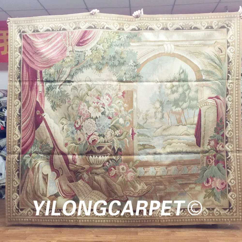 Yilong Гобеленовая картина 5 2x6 дюймов гобелен ручной работы шерсть обюссонский пол