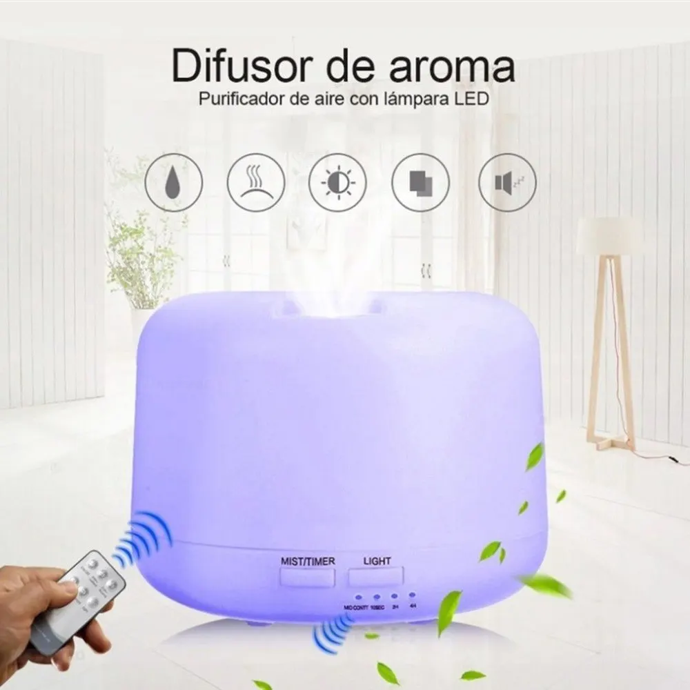 Remote Control Aroma Ultrasonic Air Humidifier 300ml Essential Oil Diffusers LED Light Mist Maker Aromatherapy Purifier US EU | Бытовая