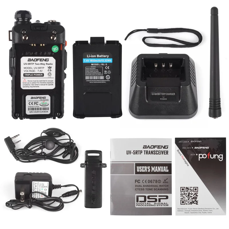 Двухдиапазонная рация Baofeng высокомощная радиостанция VHF/UHF 136 174/400 520 МГц 8 Вт fm