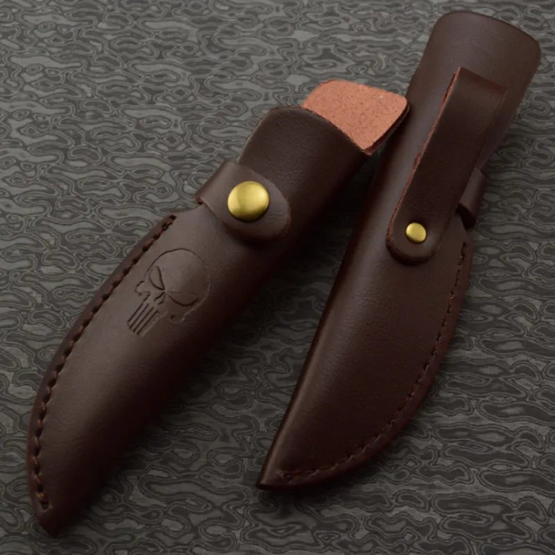 Коричневый охотничий нож из натуральной кожи оболочка мульти инструмент быка