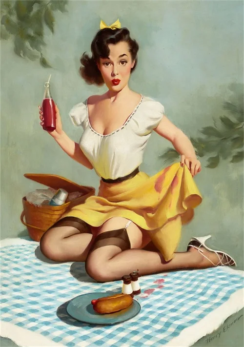 Абстрактный Killer Pin Up поп-арт карта постер классический винтажный ретро
