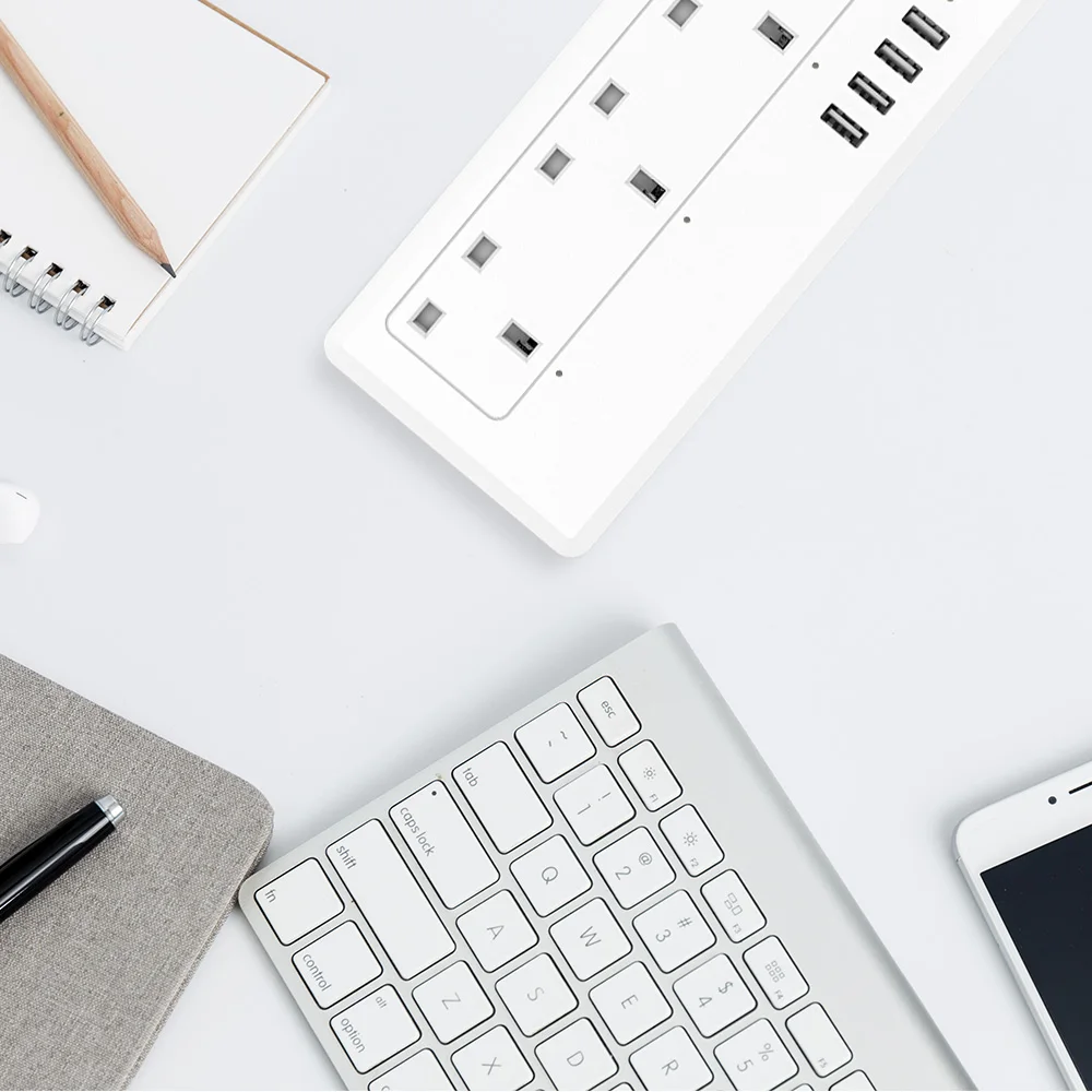 Wifi Smart power Strip 4 розетки ЕС розетка с USB 4 зарядным портом, приложение Голосовое управление работает с Alexa Google Home Assistant