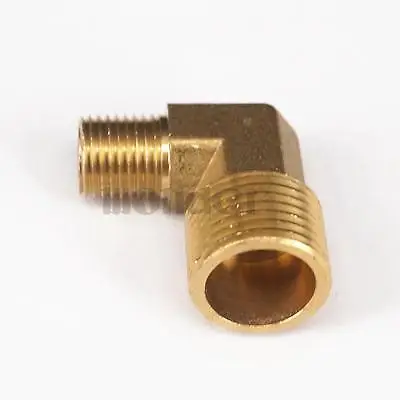 Лот 2 латунь колено соединитель муфта 90 град 1/2 &quotBSP папа до 3/8&quot BSP папа|elbow