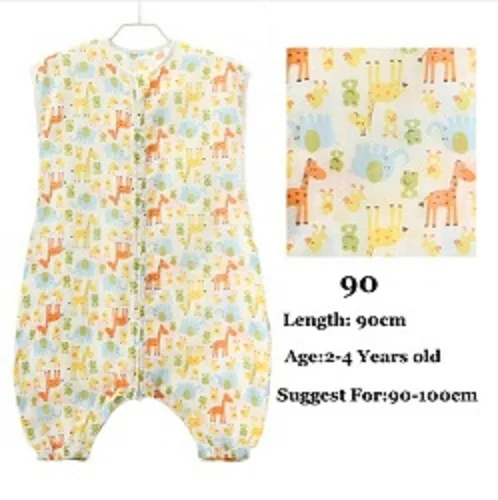 Muslin Cotton Baby Thin Slumber Sleeping Bag Cotton toddle Sleep Sack Cute Cartoon Sleep Bag children Kick Quilt