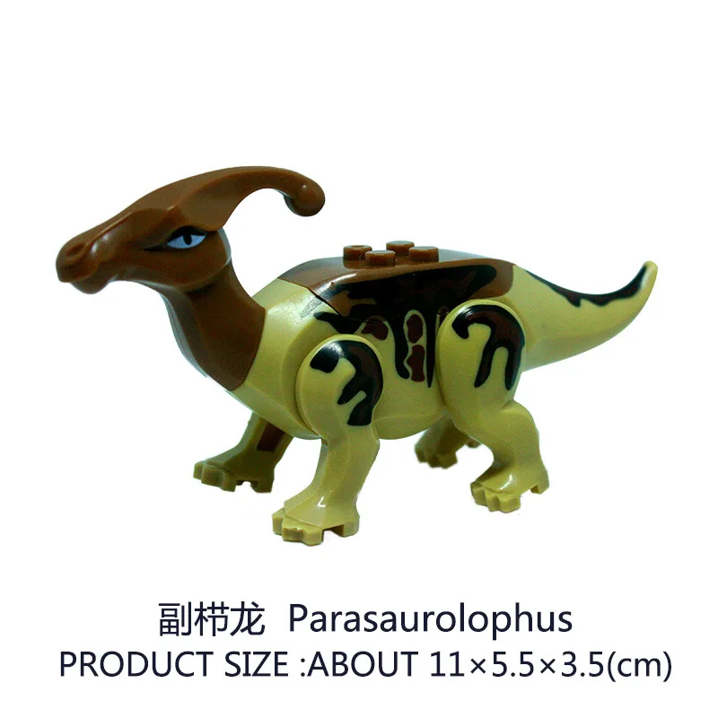 Парк Юрского периода динозавр рисунок Раптор зонтик животные строительные блоки