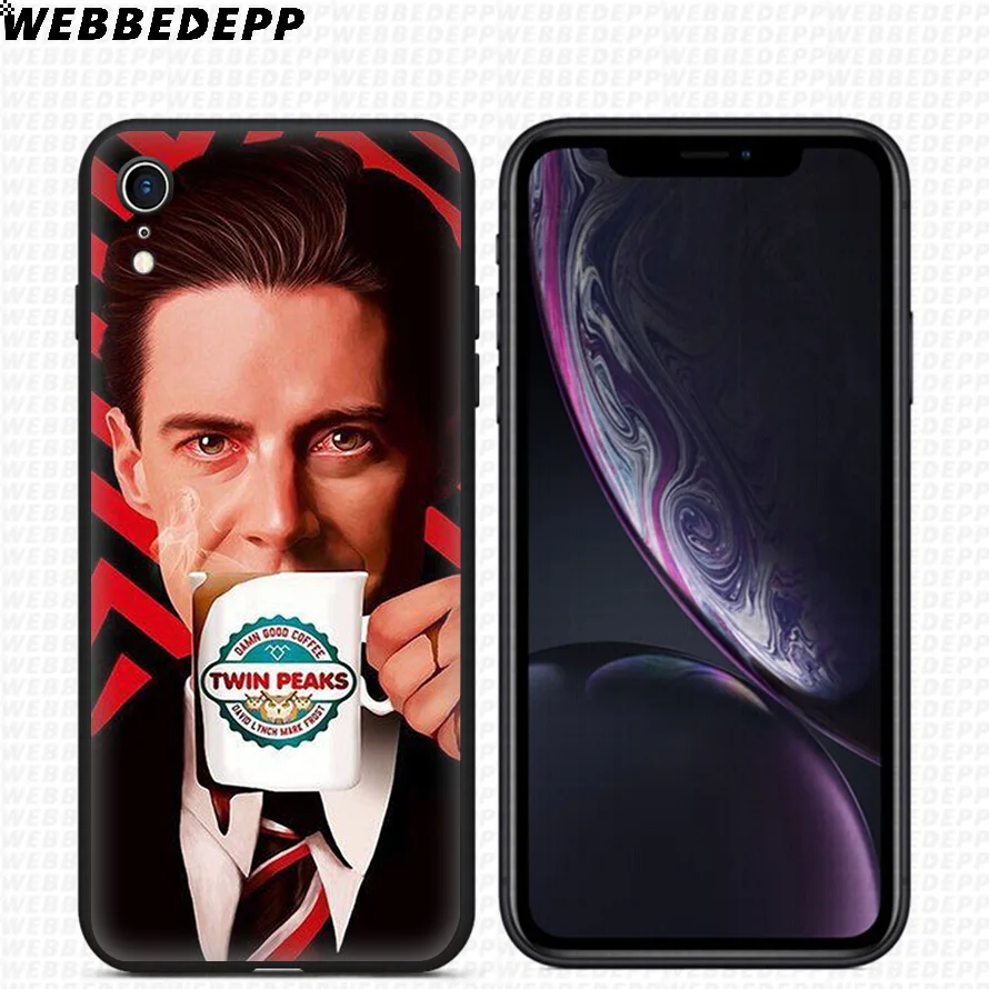 WEBBEDEPP Twin Peaks Tv Soft Silicone Case for iPhone 11 Pro Xr Xs Max X or 10 8 7 6 6S Plus 5 5S SE |
