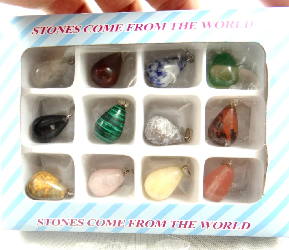 12 шт. подвеска капля тигровый глаз|stone pendant|natural stone pendantstone gem |