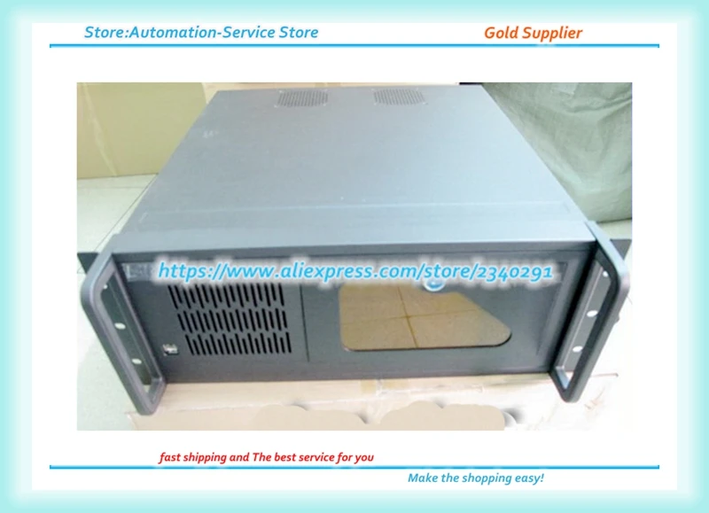 4U Industrial Control Server Monitoring Equipment Video Storage Case ATX Board PC Power Black White | Электроника