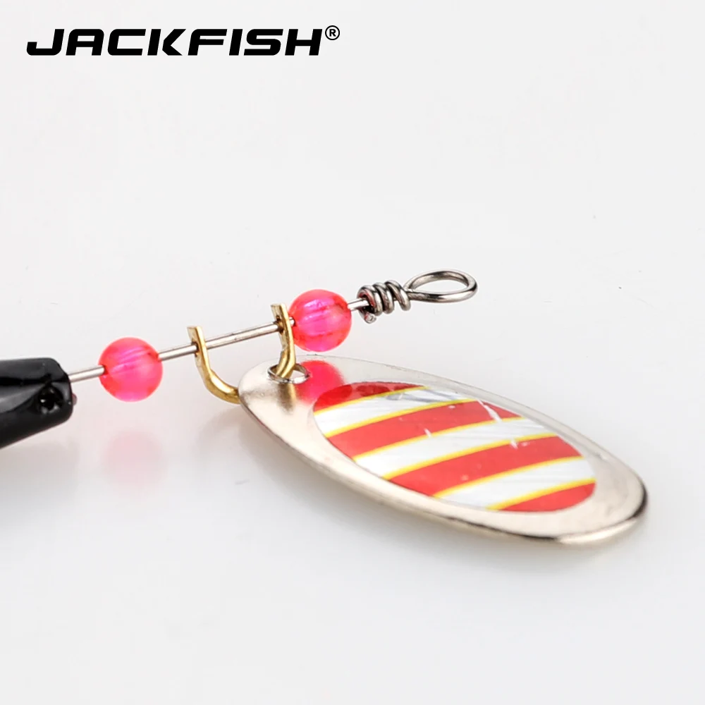 JACKFISH 6 шт./лот приманка в виде ложки блесна 7 2 г металлические жесткие приманки с
