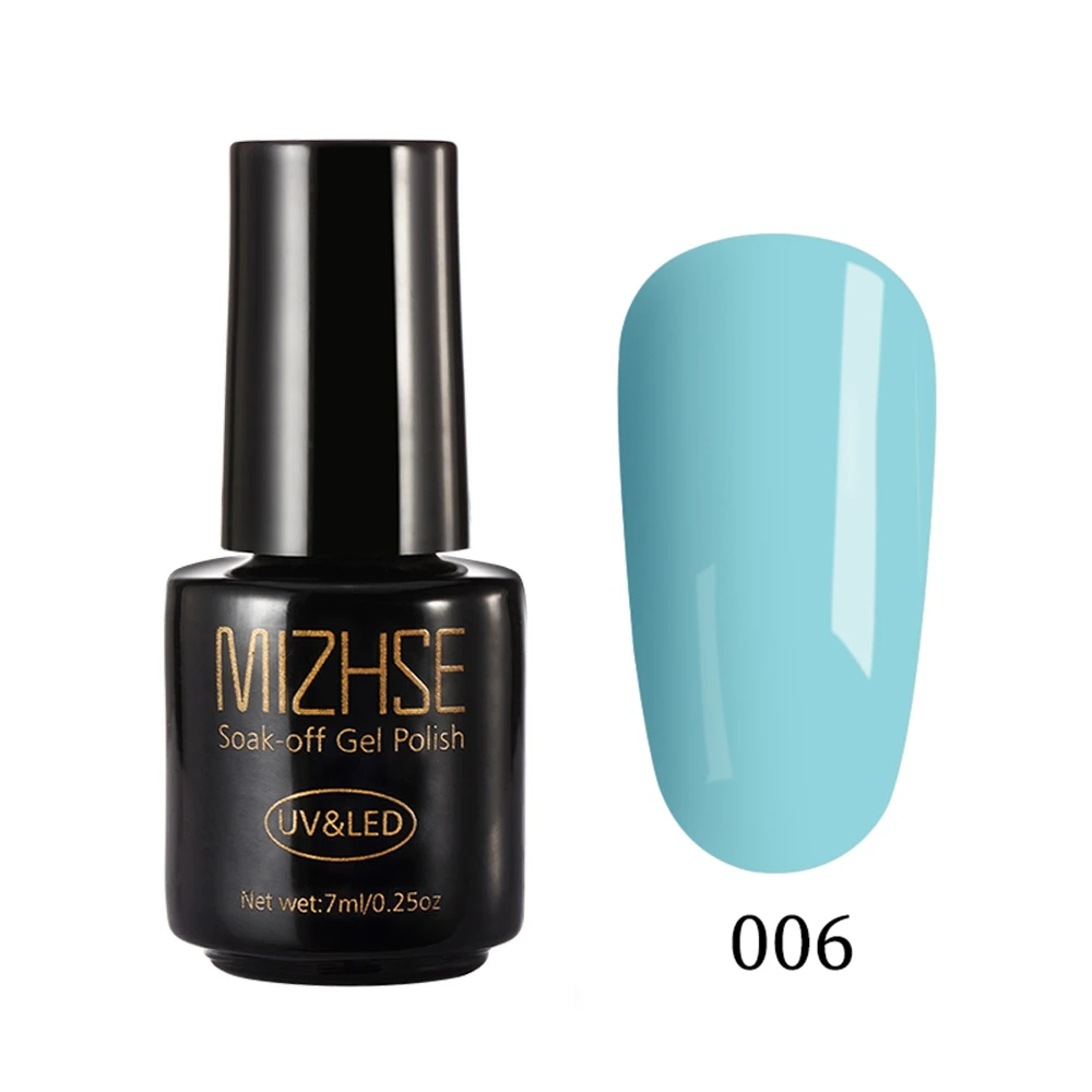 LAKEBLUE006 MIZHSE грунтовка для геля гель лак Полупостоянный Vernis резиновая верхняя основа пальто для ногтей Гибридный лак для ногтей гель лак - Цвет: LAKEBLUE006