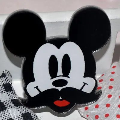 1 шт. очаровательные комбинезоны с рисунком «Микки Маус» Аксессуары Minnie Kawaii аниме значки с героями мультфильмов акриловые заколки Брошь на рюкзак сумки декоративные для девочек подарок на день рождения