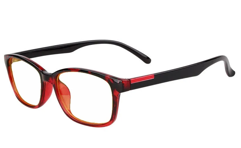 TortoiseRed Clear Brightzone анти Синие лучи компьютерные очки для чтения радиационные очки для компьютерных игр черный с Чехол 5020 - Цвет оправы: TortoiseRed Clear