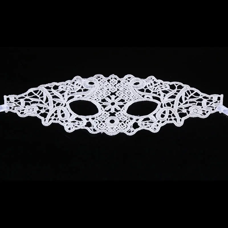 Белая кружевная Венецианская Маскарадная маска, сексуальная женская маска для Хэллоуина, вечерние бальные костюмы, платья для выпускного вечера