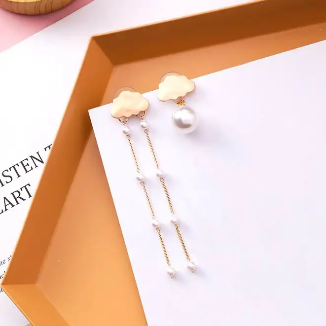 MENGJIQIAO корейский 2018 новое поступление металлические облака Асимметричные капли