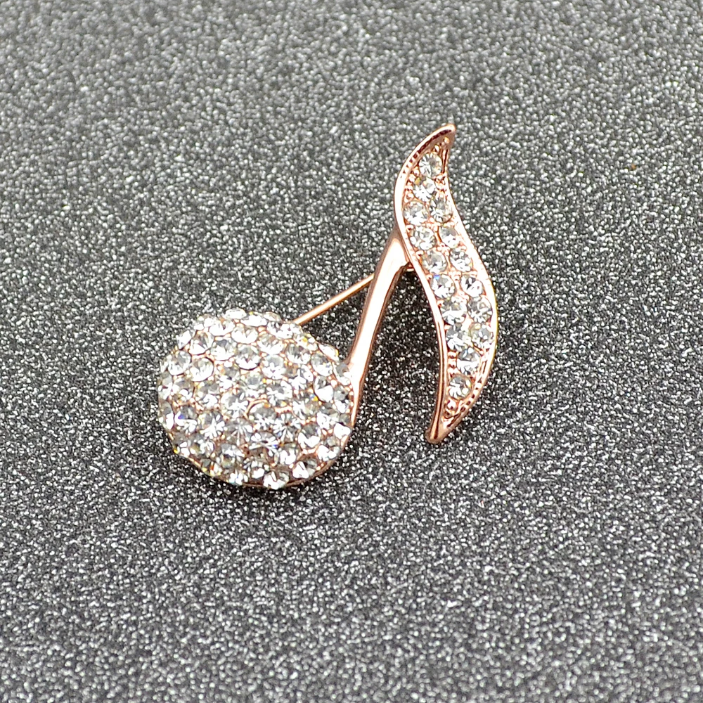 Zhen томоми элегантный нотный Кристалл шарф пряжки воротник брошь Шпильки Одежда