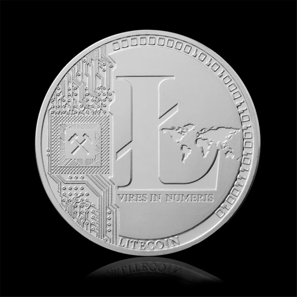Litecoin монеты не-монеты иностранных валют Биткоин/эфириум/Lite/тире/пульсация монета 5 видов памятной монеты(Прямая поставка) Подарочная монета