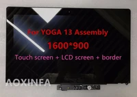 free shipping original lcd assembly for ideapad yoga 13 lp133wd2slb1 lp133wd2 slb1 with bezel1600900