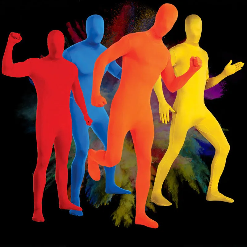 

Unisex Adult Stealth The Invisible Men Cosplay Halloween Tight Costume Carnival Purim Christmas parade Nightclub bar party dress