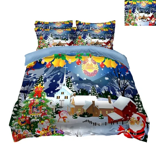 3d bedding set 3D комплект постельного белья для близнецов, король, королева, Рождественская детская кровать, декоративная простыня, наволочка, пододеяльник, простыня, постельное белье king size - Цвет: 3d bedding set