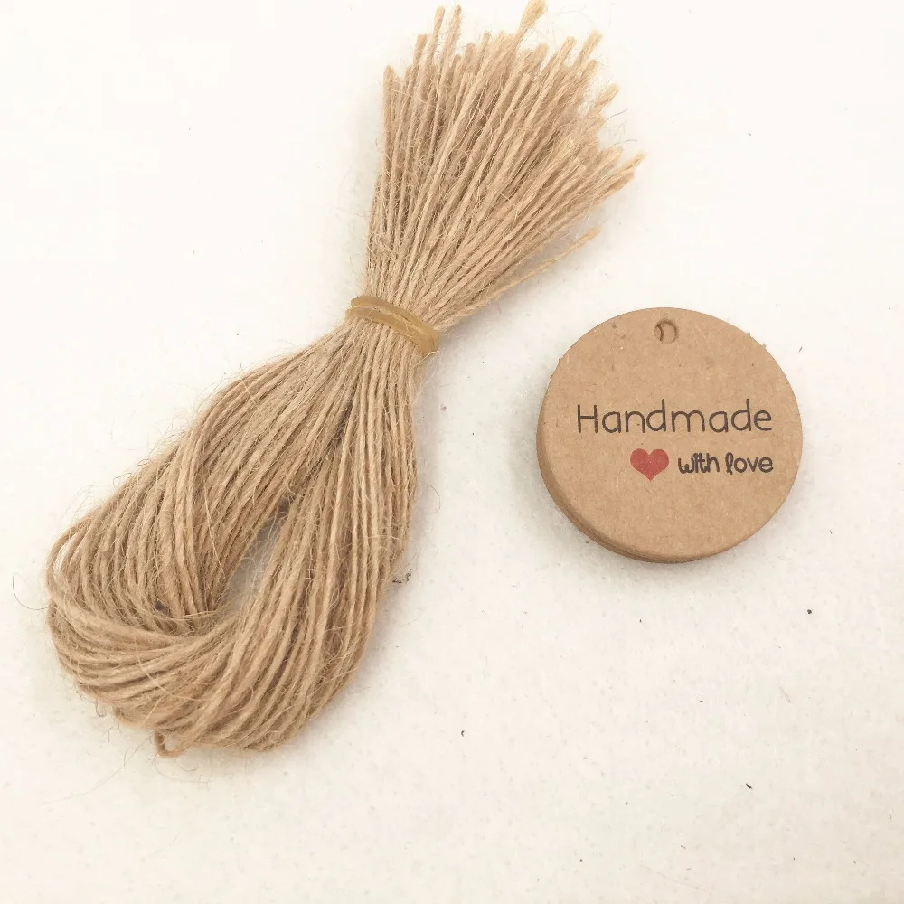 200pcs Kraft Gift Hang Tags+200pcs Strings Handmade With Love Christmas Packing Labels For Boxes/Handicraft/Bags/flower | Дом и сад