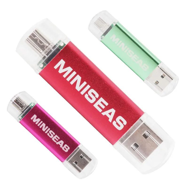 2019Minisea 8 цветов Продвижение OTG телефон USB флэш накопитель универсальный для