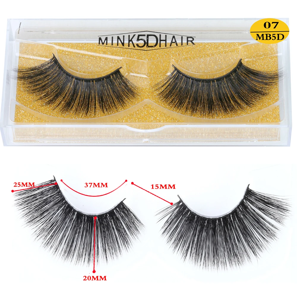 MB 25 мм Lashes 5D норковые ресницы удлиненной длины 3D накладные ресницы большие драматические объемные 25 мм ресницы накладные ресницы - Цвет: MB5D-07